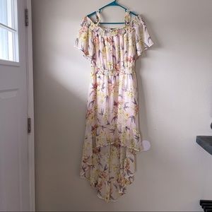 Lily Rose Off-The-Shoulder Floral Dress